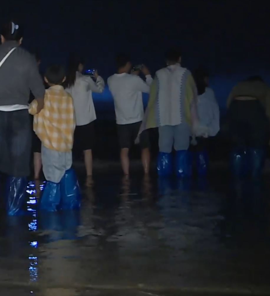 许多缺德游客贪方便用胶鞋套，但离开后直接丢在沙滩破坏环境。