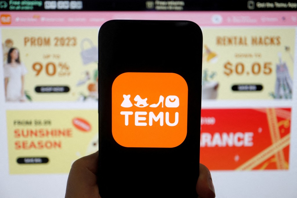 Temu廣受消費者歡迎。路透社