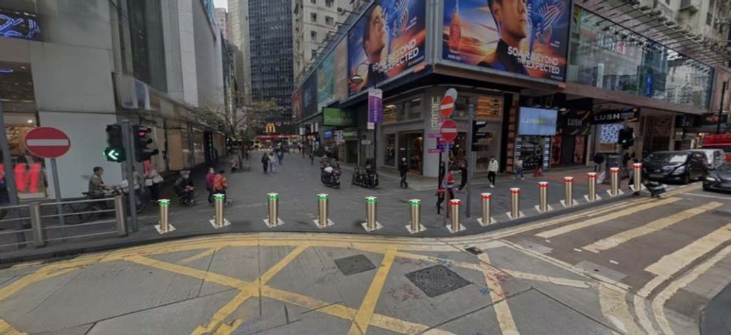 百德新街全日行人專用街道北面。灣仔區議會文件 百德新街全日行人專用街道北面。灣仔區議會文件