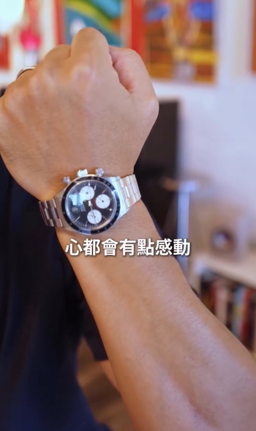 林德信指每次戴起這隻錶都有點感動。 林德信指每次戴起這隻錶都有點感動。