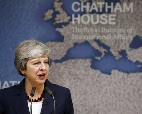 英國首相文翠珊。AP