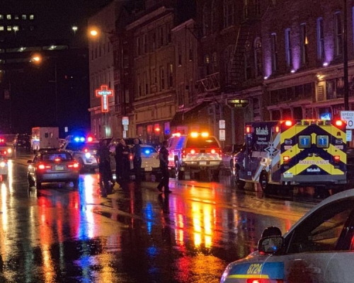 美國賓夕法尼亞州阿倫敦市一間夜店外發生槍擊案，至少10人受傷。（網圖）