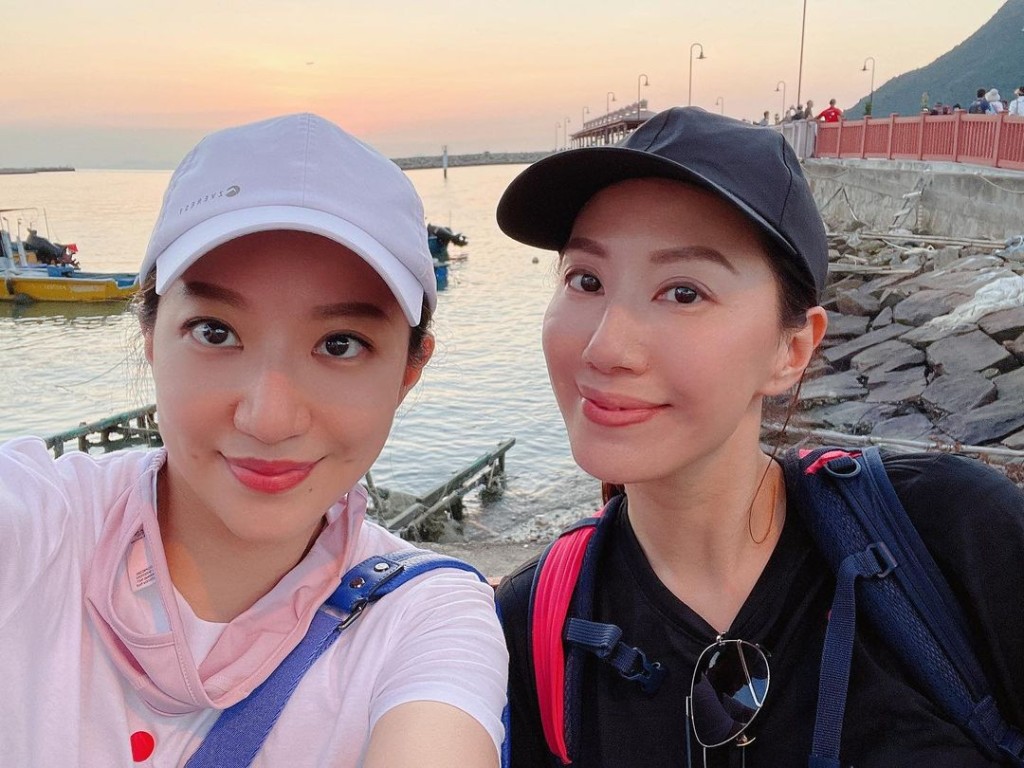 汪詩詩及圓圓(左)兩姊妹。