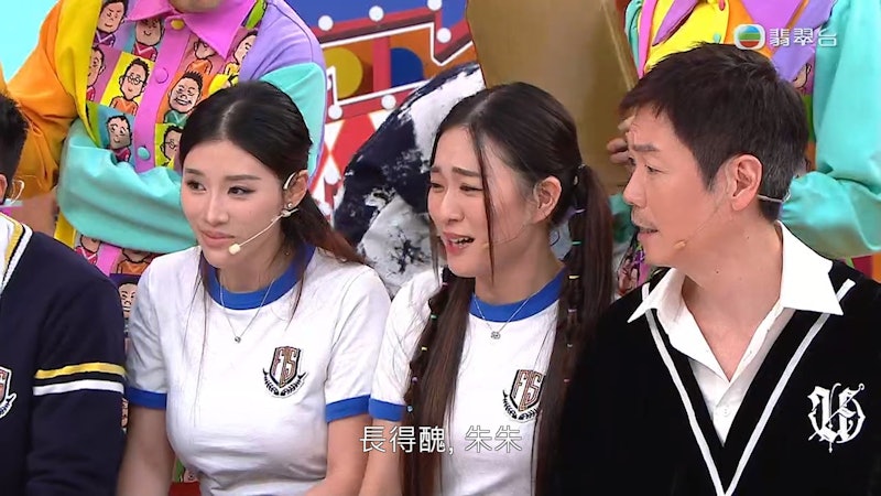在TVB節目《獎門人感謝祭終極篇》，郭珮文一貫天然呆。