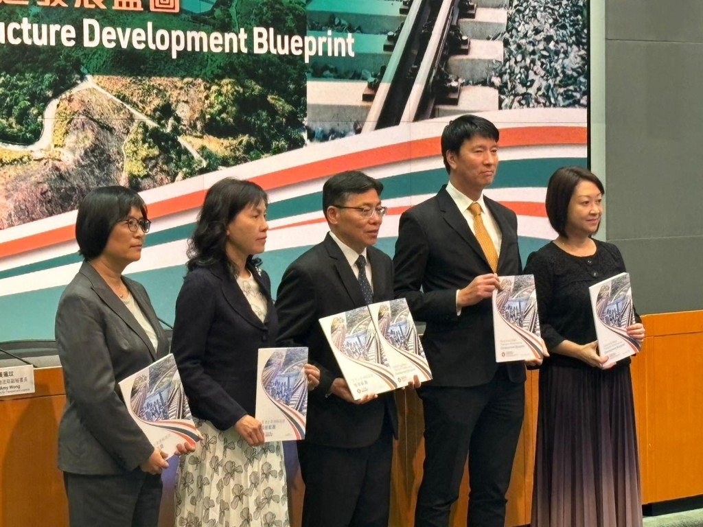 政府今天公布《香港主要運輸基建發展藍圖》。脫芷晴攝