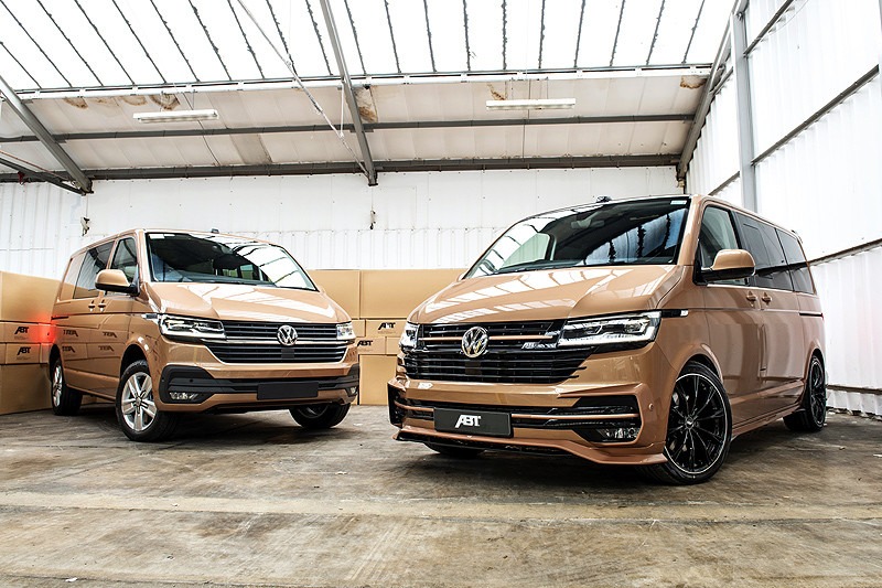 福士新一代T6.1 Bulli(右)原車配上全套ABT車身包圍。