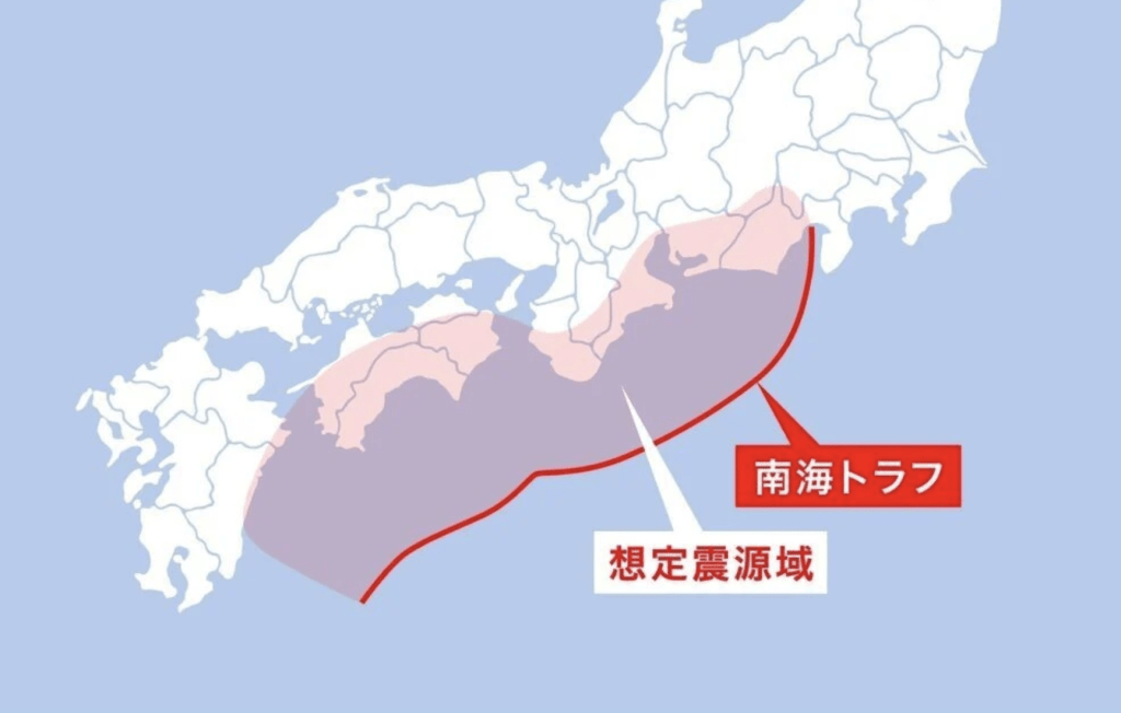 日本当局近年高度关注南海海槽（Nankai Trough）的异动。