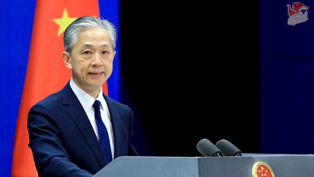 汪文斌敦促美方停止售台武器和美台軍事聯繫。新華社