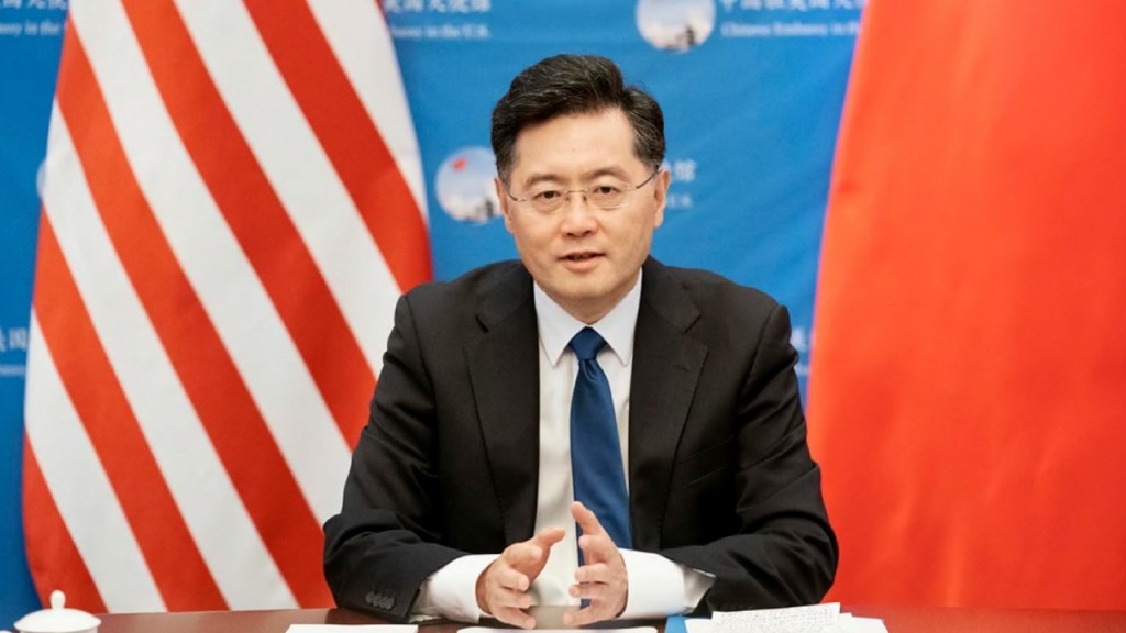 秦剛晉升中國外長。