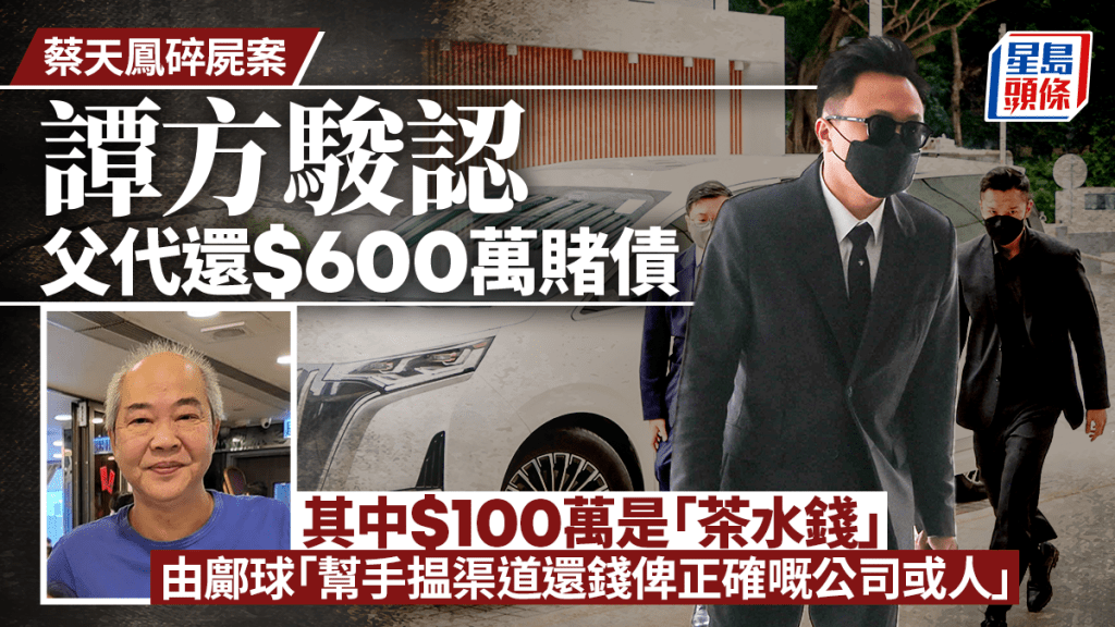 蔡天鳳碎屍案｜譚方駿父親開600萬元支票代子還債 交鄺球尋黑白兩道協助