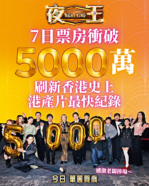 《夜王》再報喜，票房已破5000萬！