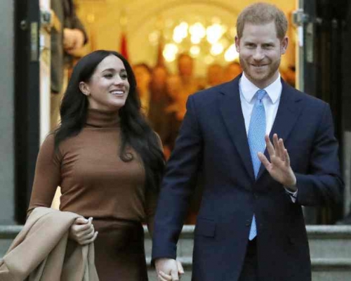 哈里夫婦脫離王室近一周年。AP資料圖片
