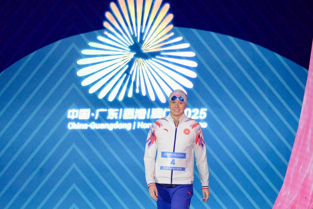 何詩蓓取得今屆全運會第2金。楊功煜攝 何詩蓓取得今屆全運會第2金。楊功煜攝