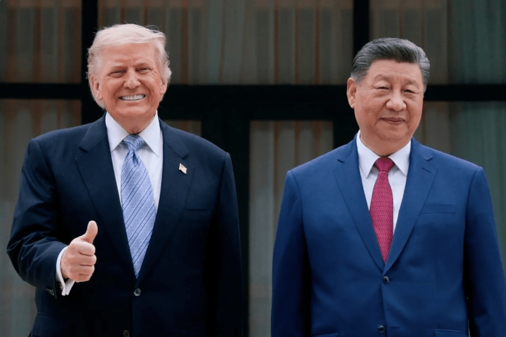 法新社報道,特朗普計劃親自前往安德魯斯聯合基地迎接習近平。美聯社 法新社報道,特朗普計劃親自前往安德魯斯聯合基地迎接習近平。美聯社