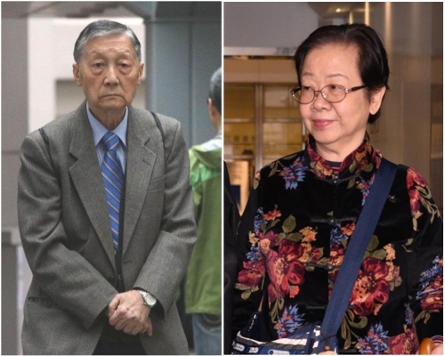 被告曾繼才牧師(左),右為原告人黎驍敏。