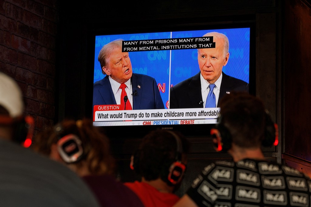 美国大选首场电视辩论，备受关注。 路透社