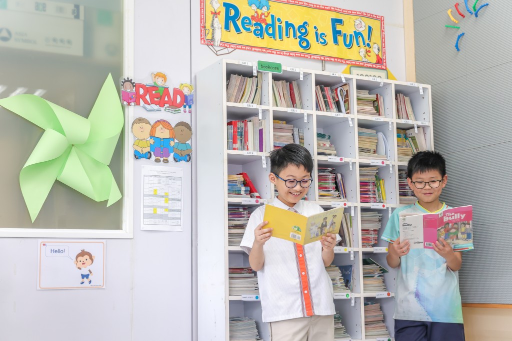 学校期盼学生在课堂中发现知识的乐趣，在阅读中拓阔视野。（图片来源：受访者提供）