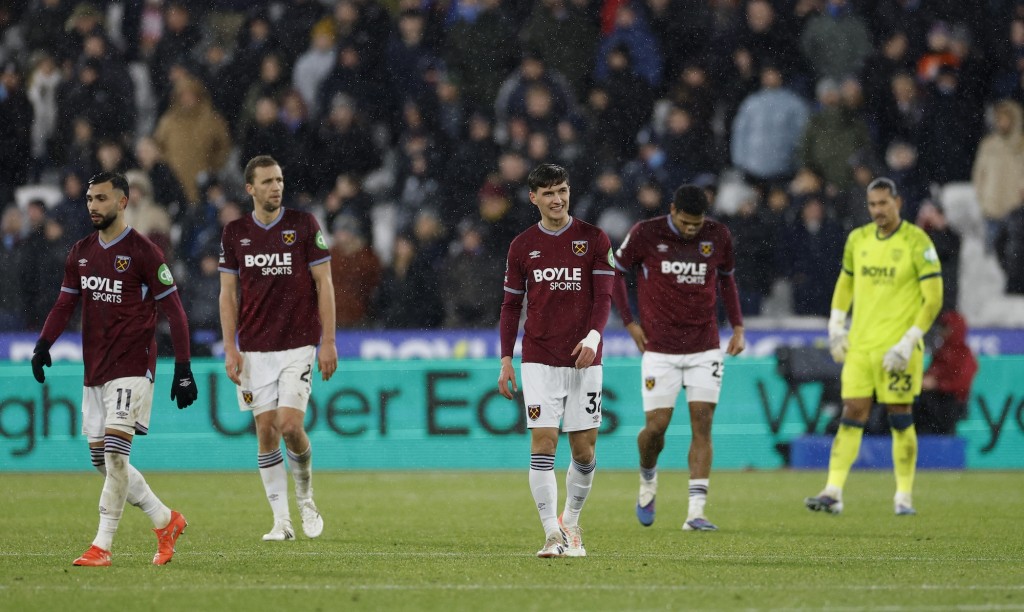 韋斯咸被森林拉開7分距離。路透社