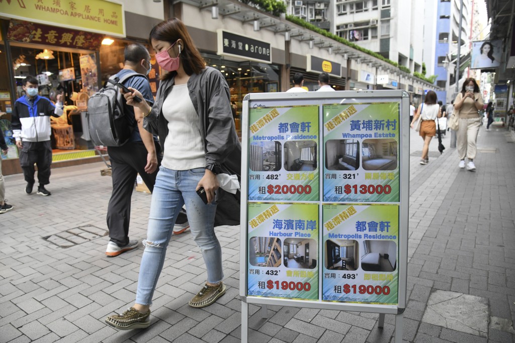 專才及內地生湧港租樓情況持續頻繁,推動租金指數連升10個月。 專才及內地生湧港租樓情況持續頻繁,推動租金指數連升10個月。