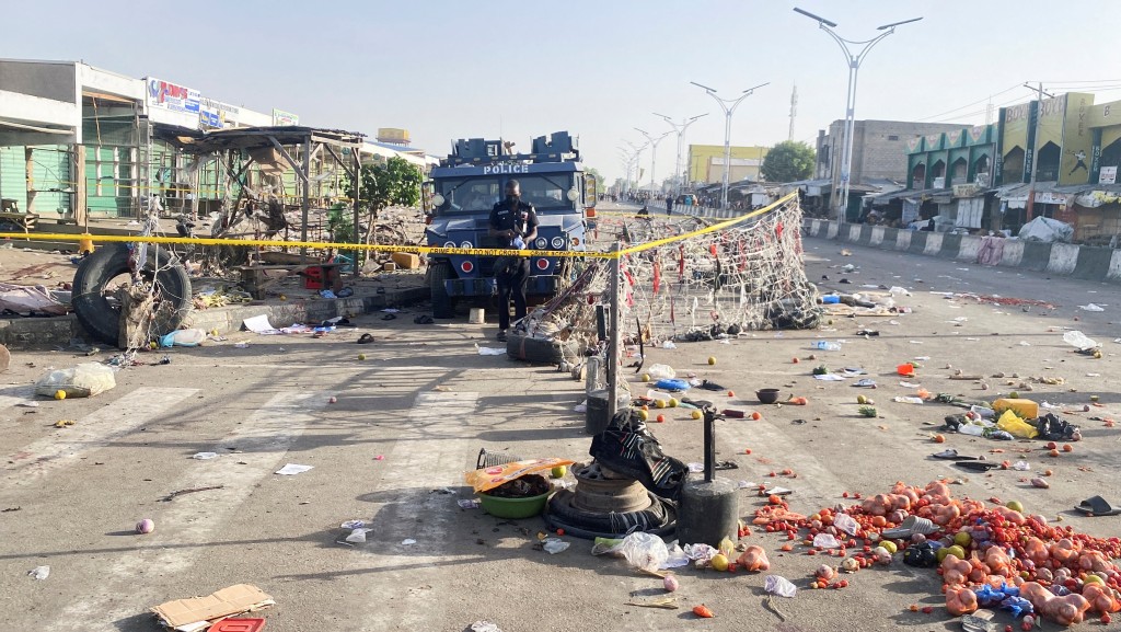 博尔诺州一处市集上月亦曾发生多次爆炸。路透社