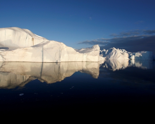 北極圈的格陵蘭上周單日融冰達85億噸。路透社相片