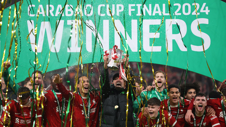 利物浦擊敗車路士奪聯賽盃冠軍。Reuters