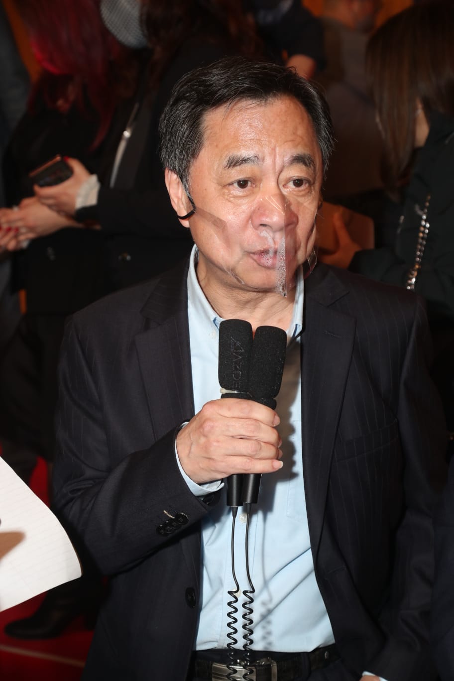 何麗全笑言十幾年沒有站上台很驚，但很開心或同業支持，相當有以前頒獎禮的感覺。