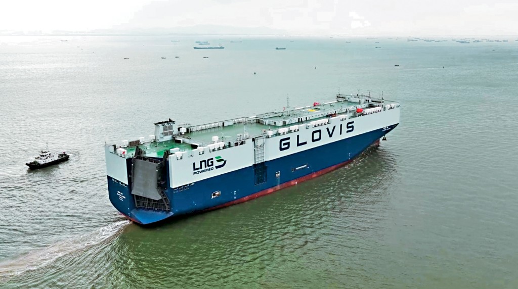 中船集團研發設計的液化天然氣雙燃料動力運輸船。