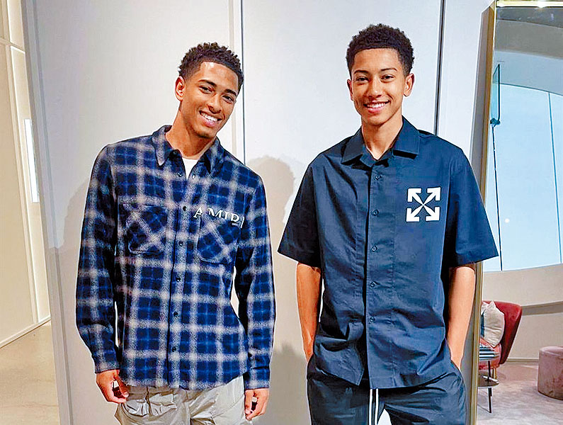 祖迪比寧咸（左）與弟弟祖比的身價相差1億歐羅。