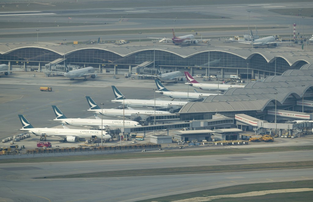 上周五传出国泰航空（293）可能会作出大重组，不过当日股价仍有进帐。资料图片