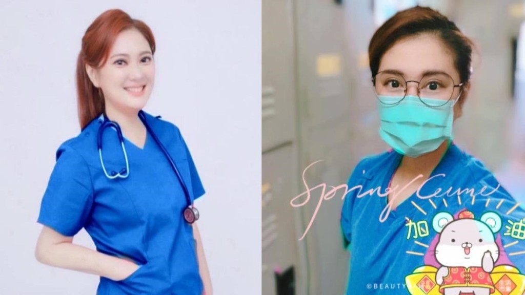 薛楷莉離開主播檯後,到美國轉職護理師。 薛楷莉離開主播檯後,到美國轉職護理師。