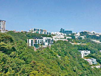 ■山頂加列山道7至15號單號洋房,新近以每月50萬租出。
