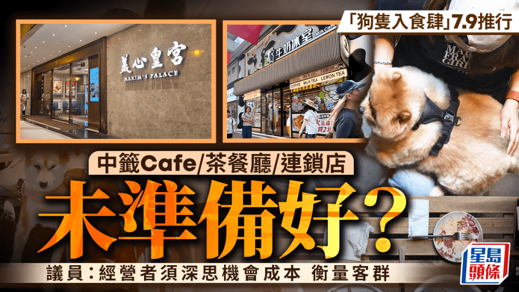 狗隻入食肆7.9推行 Cafe/茶餐廳/連鎖店未ready？議員：老闆須衡量機會成本