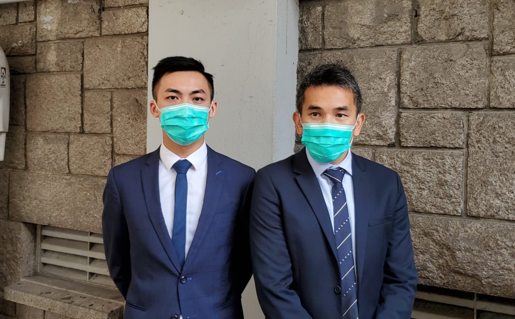 周家文（右）提醒年輕人集體違法不能逃避刑事責任。