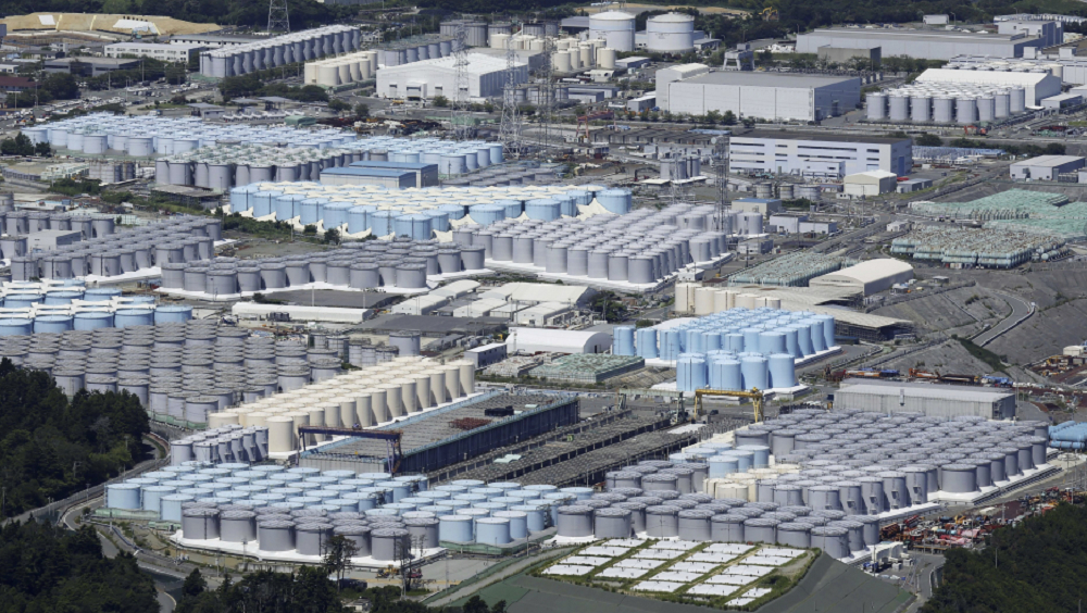 日本福島核電廠８月底開始排放核廢水。AP