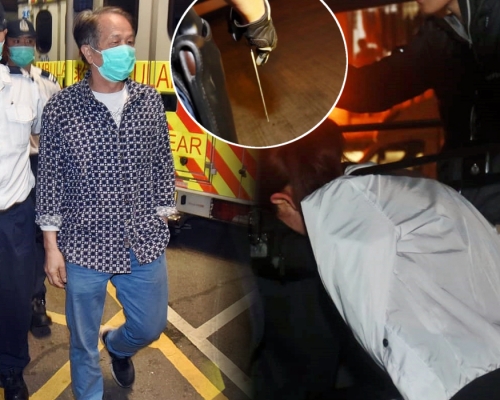 男事主受傷送院,其妻子則被捕。徐裕民攝