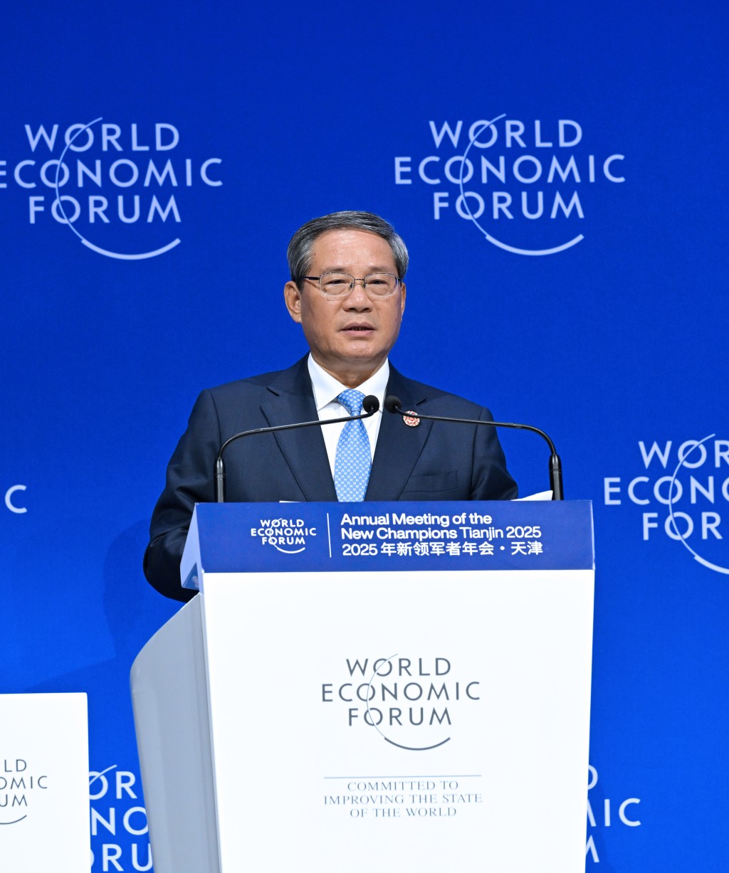 李強指，中國第二季經濟指標持續向好，有信心保持經濟較快增長，繼續為世界經濟注入穩定性。新華社