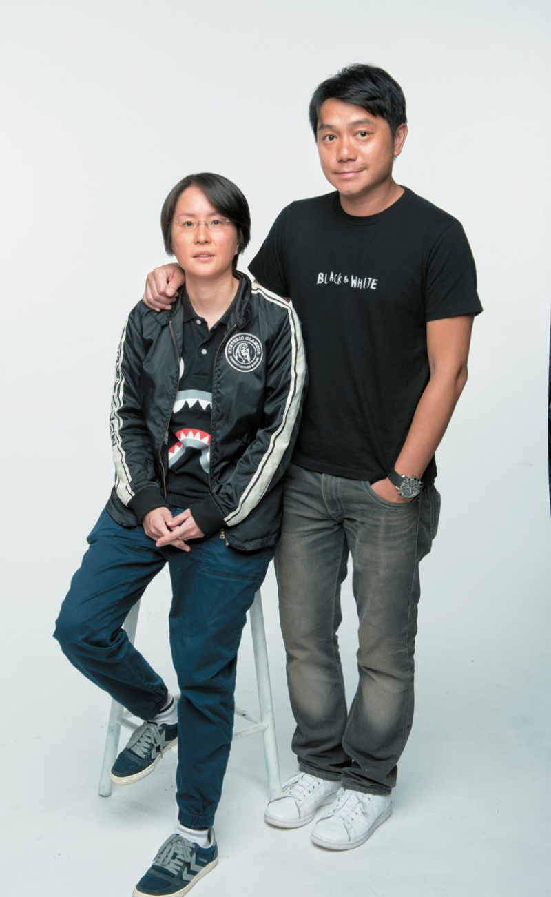 罗俊伟（右）曾参与制作过《老表》系列、《踩过界》等多部热门剧。