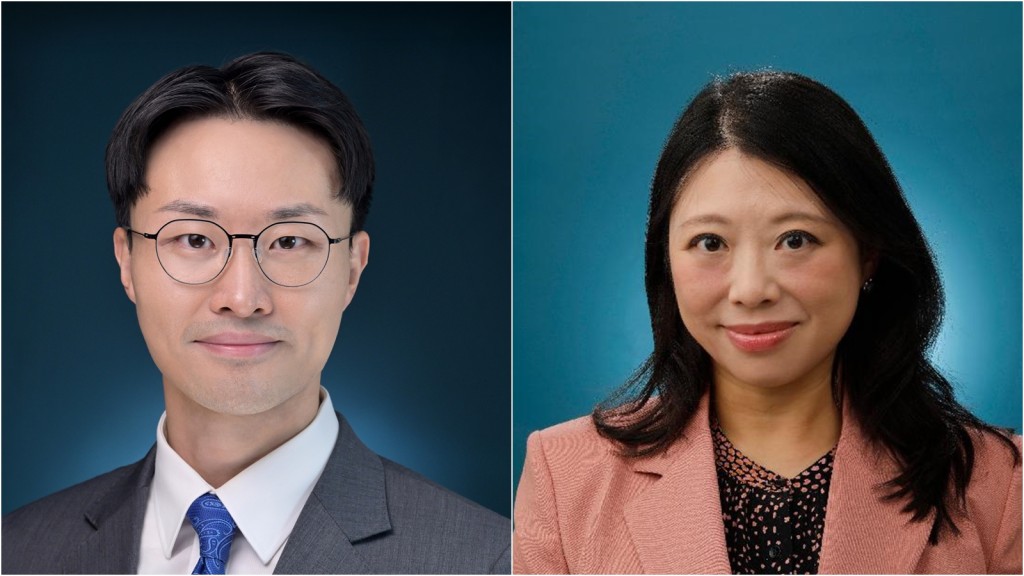 莫望塵（左）接替楊蕙心（右）任離島民政事務專員。政府新聞處