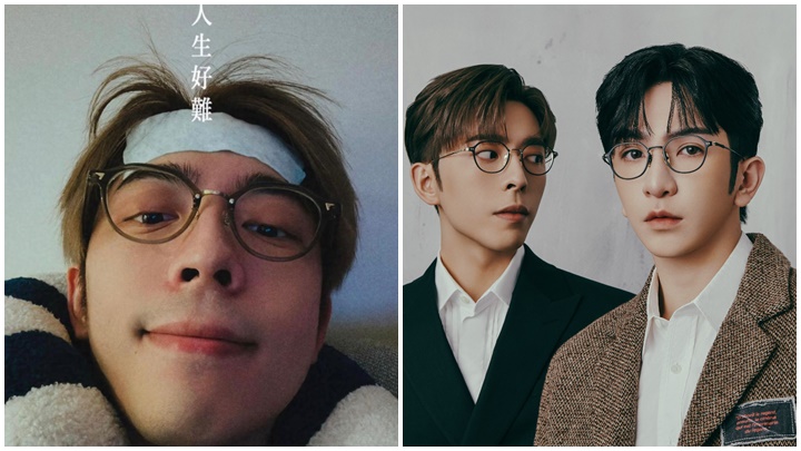 Edan與Anson Lo合作拍攝眼鏡造型照