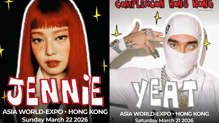ComplexCon 2026｜Jennie＠BLACKPIINK及Hip-hop新星Yeat落實來港  踩台名單陸續公布