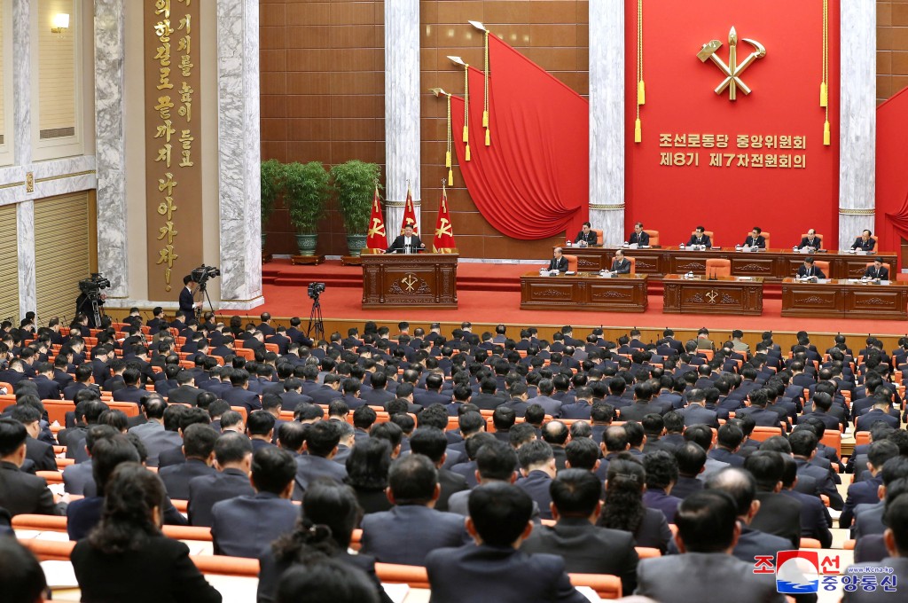 北韩劳动党召开八届七中全会讨论粮食问题。 REUTERS