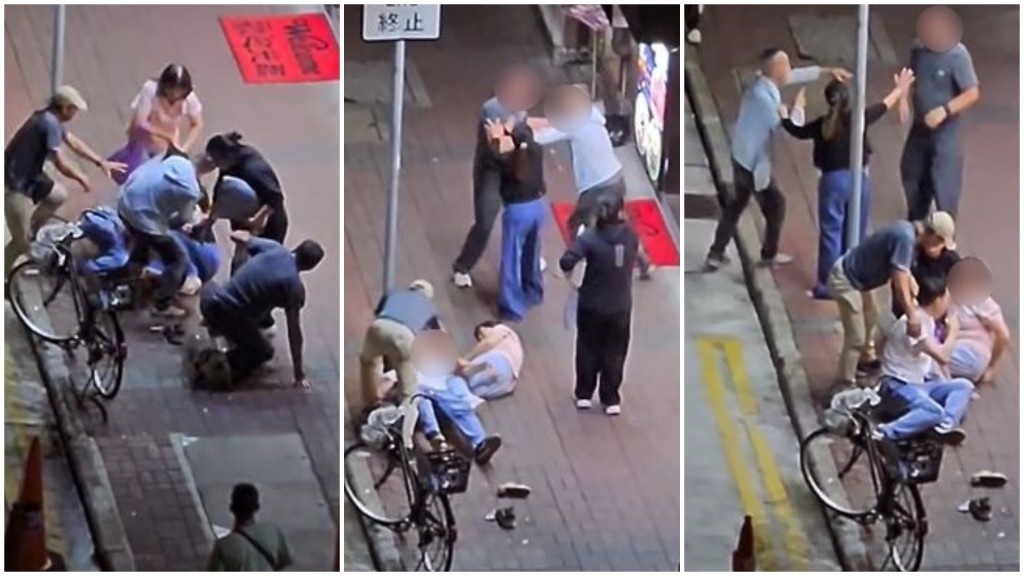 兩男太子街頭打鬥。fb 車cam L（香港群組）  