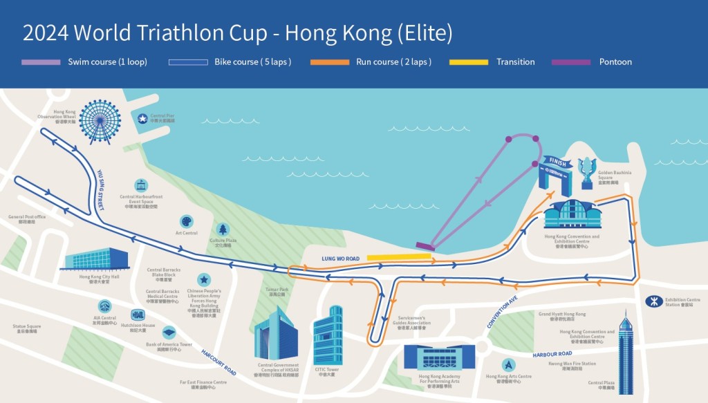 世界盃香港站路線圖
