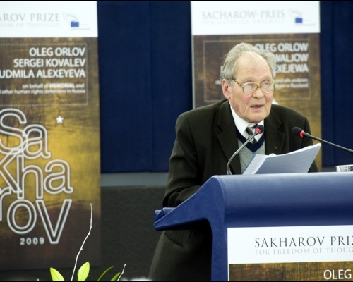 科瓦廖夫長年為人權事業奮鬥，享譽甚高。歐洲議會圖片