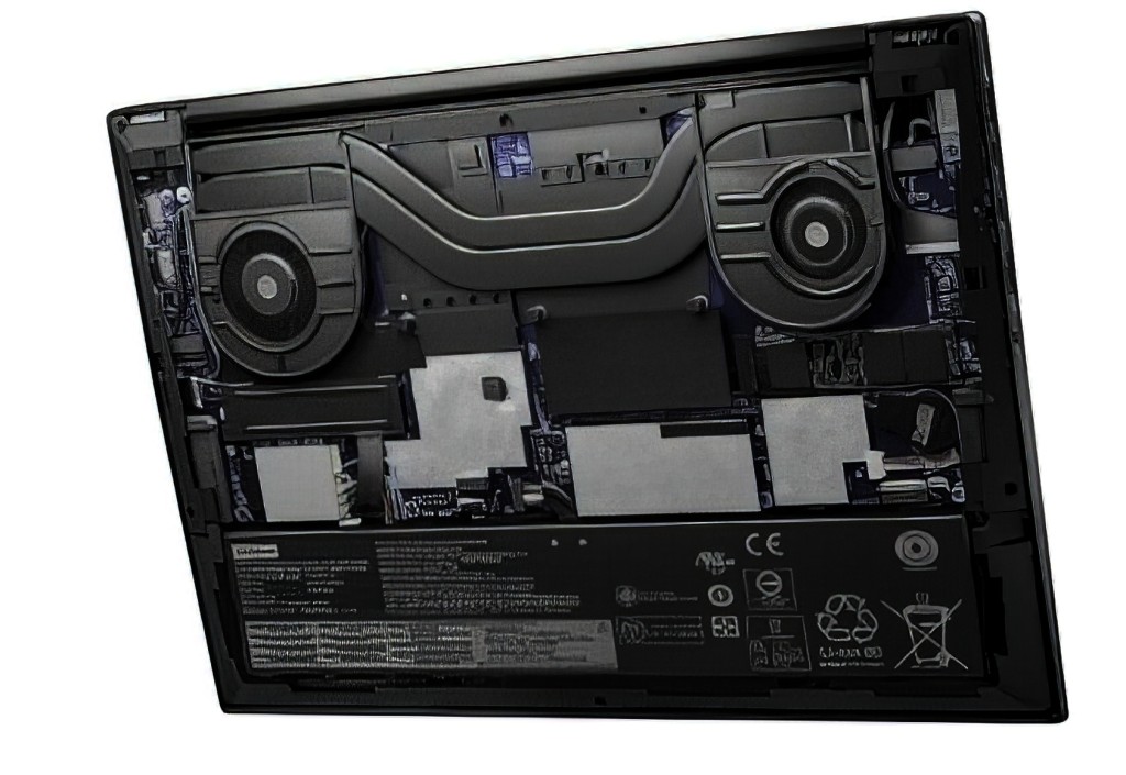ThinkPad X1 Extreme使用多個互補冷卻系統以提升電腦的散熱功能。