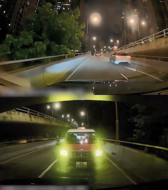 車隊僅以8分鐘就由荃灣駛至九龍灣。 車隊僅以8分鐘就由荃灣駛至九龍灣。