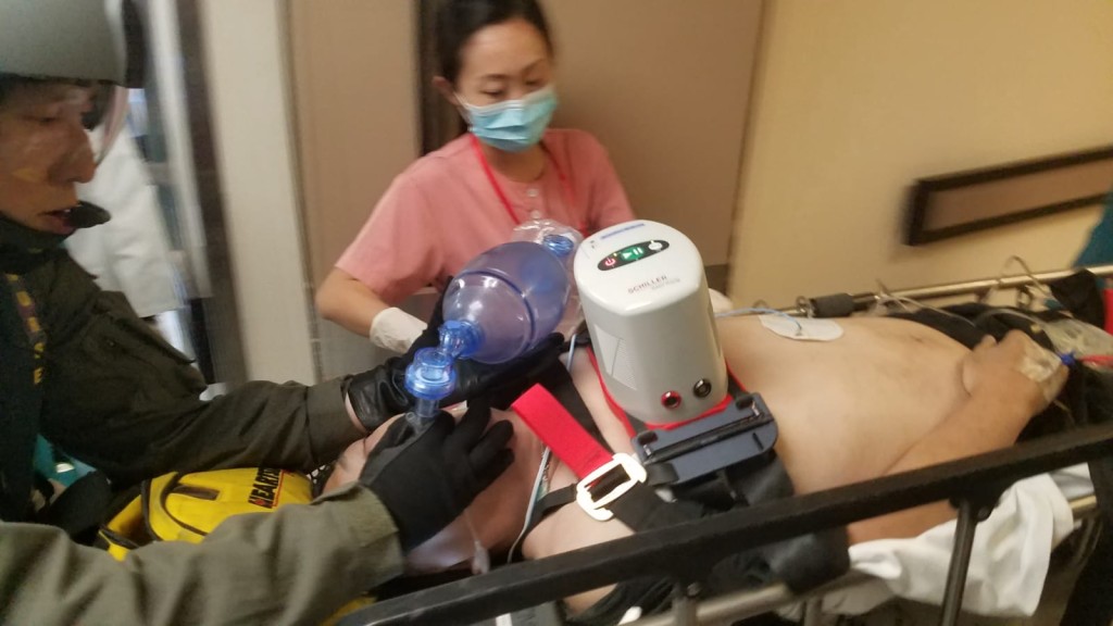 行山男子送院時已經陷入昏迷