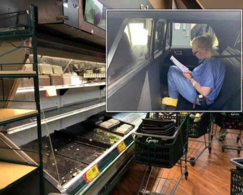 女子向超市食物咳嗽累超市要丟棄3.5萬美元食物。網圖