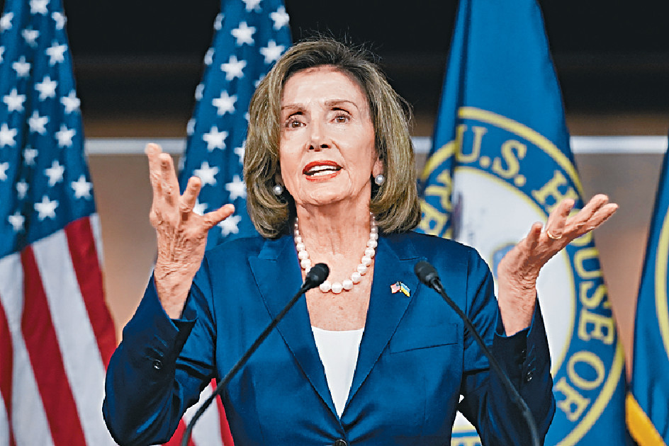 ■美國眾議院議長佩洛西借亞洲之行打台灣牌，引發內地強烈反應。資料圖片